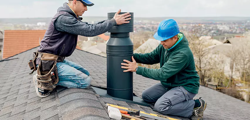 Chimney Flashing Replacement for Storm Damage in McHenry