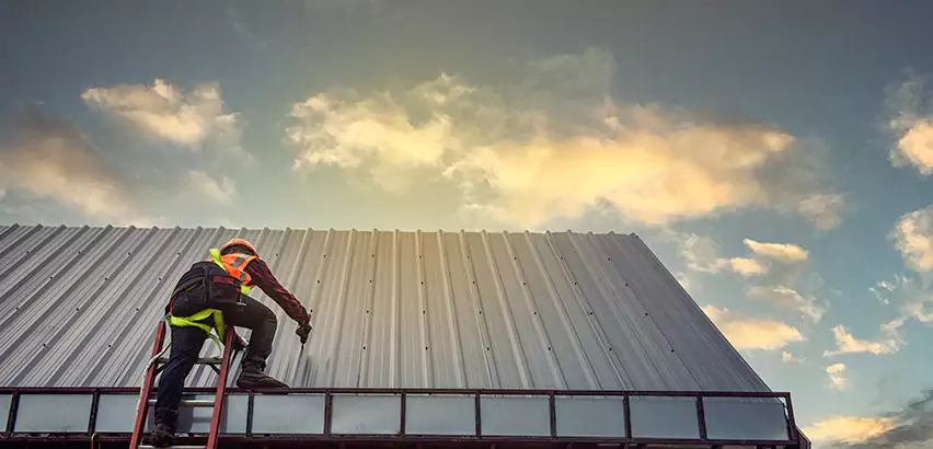 Commercial Built-Up Roof Installation in McHenry