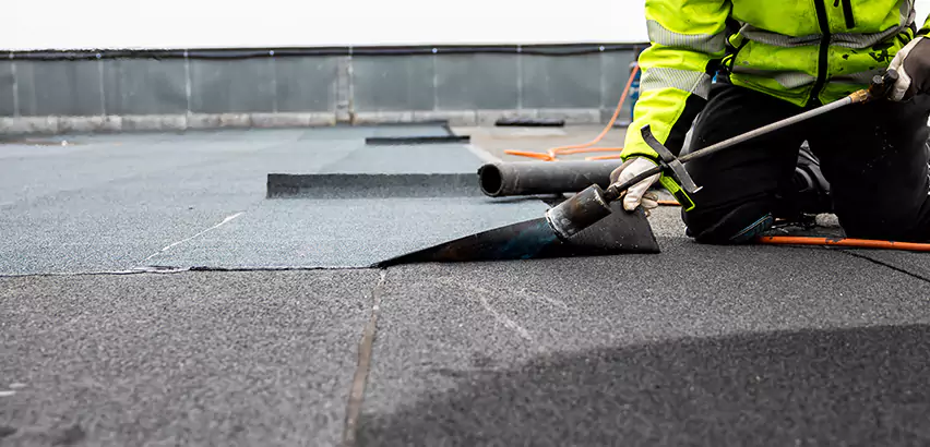 Residential Flat Roof Repair in McHenry