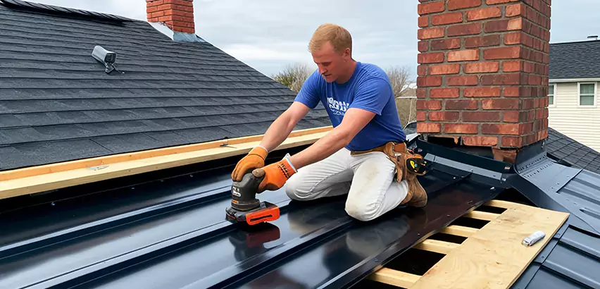 Metal Roof Leak Repair in McHenry