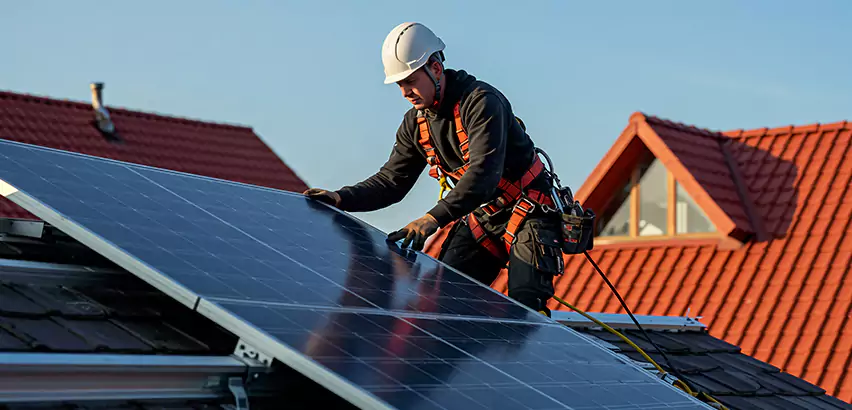 Solar Panels on Steel Roof Installation in McHenry